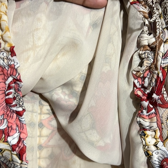 Tommy Hilfiger Women's Boho Floral Off-Shoulder Peasant Blouse. Size 2x. - Picture 7 of 8